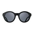 thumbnail image 1 of Triwa Women's Grace Round Sunglasses | Black & Green Turtle Temple Tips, 1 of 2