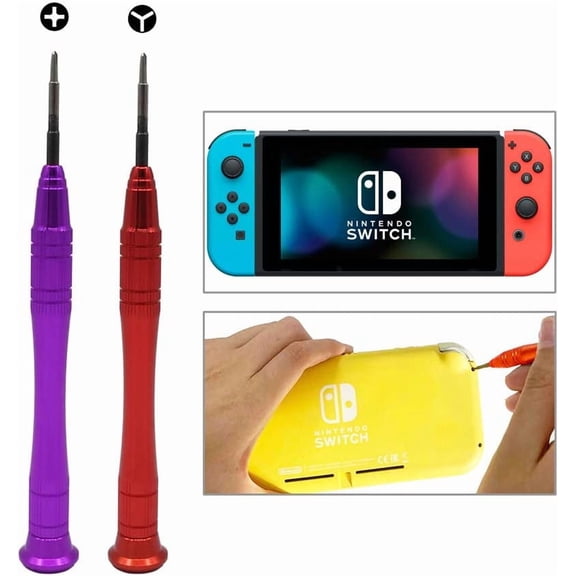 Triwing Screwdriver Compatible With Nintendo Switch, 2.0mm Phillips 1.5mm Y00 Tri-Point Tri Wing Tip Screwdriver Kit Compatible With Nintendo Switch Joy-Con and Consoles Repair