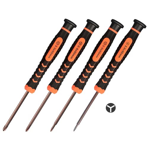 Triwing Screwdriver Set,4 in 1 Tripoint Screwdriers Repair Kit with 2.0 2.5 3.0 Triwing and Ph00 Phillips Screwdrivers for Nintendo Wii/Gameboy Advance/Gamecube/Switch/Joycon/DS/3DS/NDS/DSi