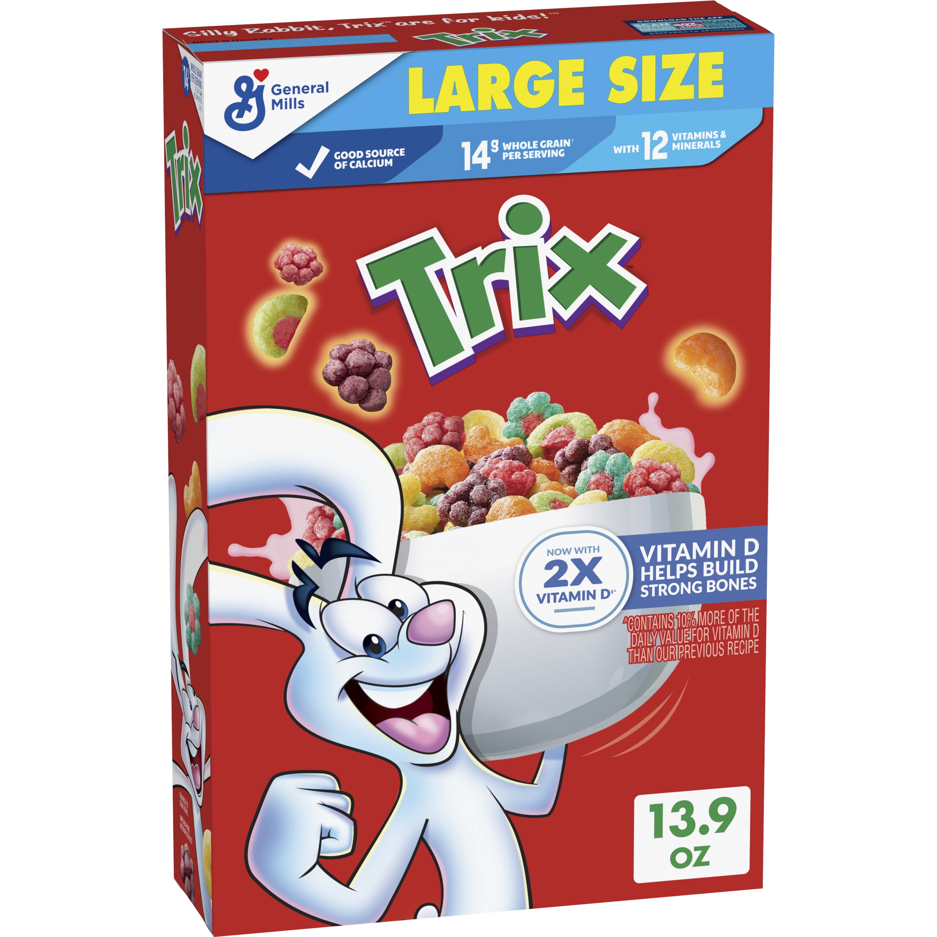 (5 pack) Trix, Cereal, Fruit Flavored Corn Puffs, 13.9 oz