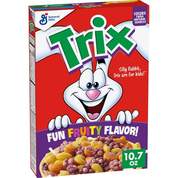 Trix, Breakfast Cereal, 10.7 oz, Fruit Flavored Corn Puffs - Walmart.com