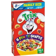 Trix Breakfast Cereal, Fruit Flavored Corn Puffs, Family Size, 16.1 oz