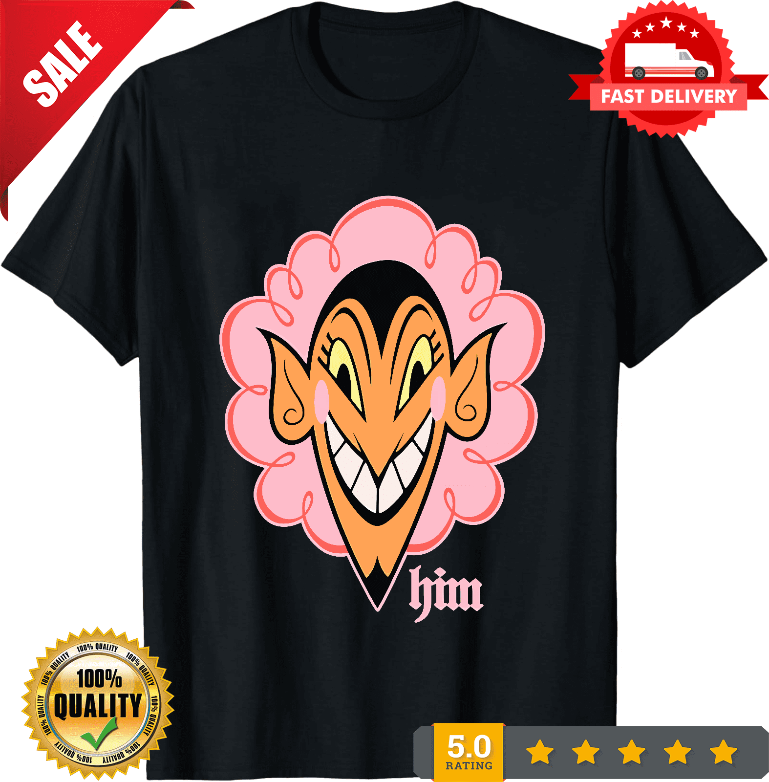 Trixie Mattel Powerpuff Girls Him T-Shirt, 2025 T-Shirt Size S-5XL