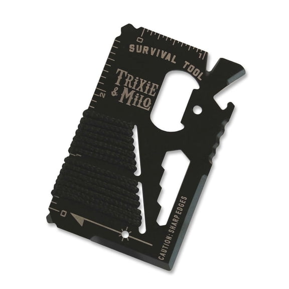 Trixie & Milo 2001921 Survival Wallet Multi-Tool, Black