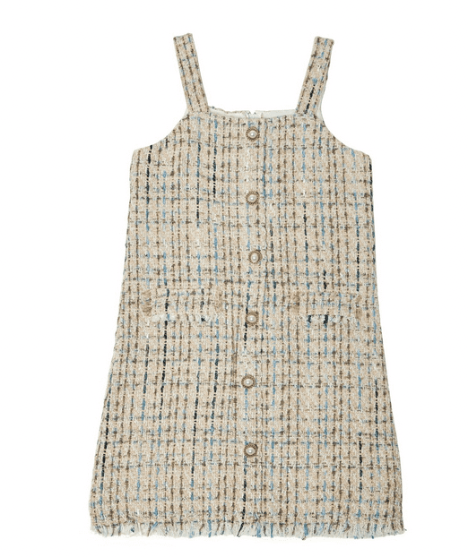black wool dress Annie Embroidered Wool Dress