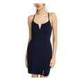 thumbnail image 1 of Trixxi Womens Lace Back Bodycon Dress, Blue, Juniors, 7, 1 of 4