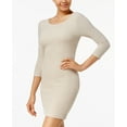 thumbnail image 1 of Trixxi Juniors Metallic Open Back Bodycon Dress Cream 11, 1 of 1