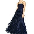 thumbnail image 1 of Trixxi Womens Petal Gown Dress, Blue, Juniors, 11, 1 of 2