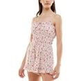 thumbnail image 1 of Trixxi Womens Juniors Printed Smocked Romper, 1 of 2