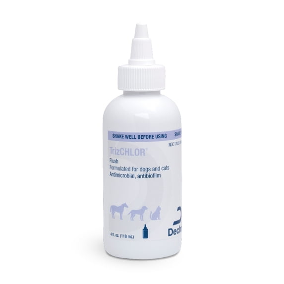 Trizchlor Flush for dogs and cats, 4 oz, antimicrobial and antibiotic ear cleaner