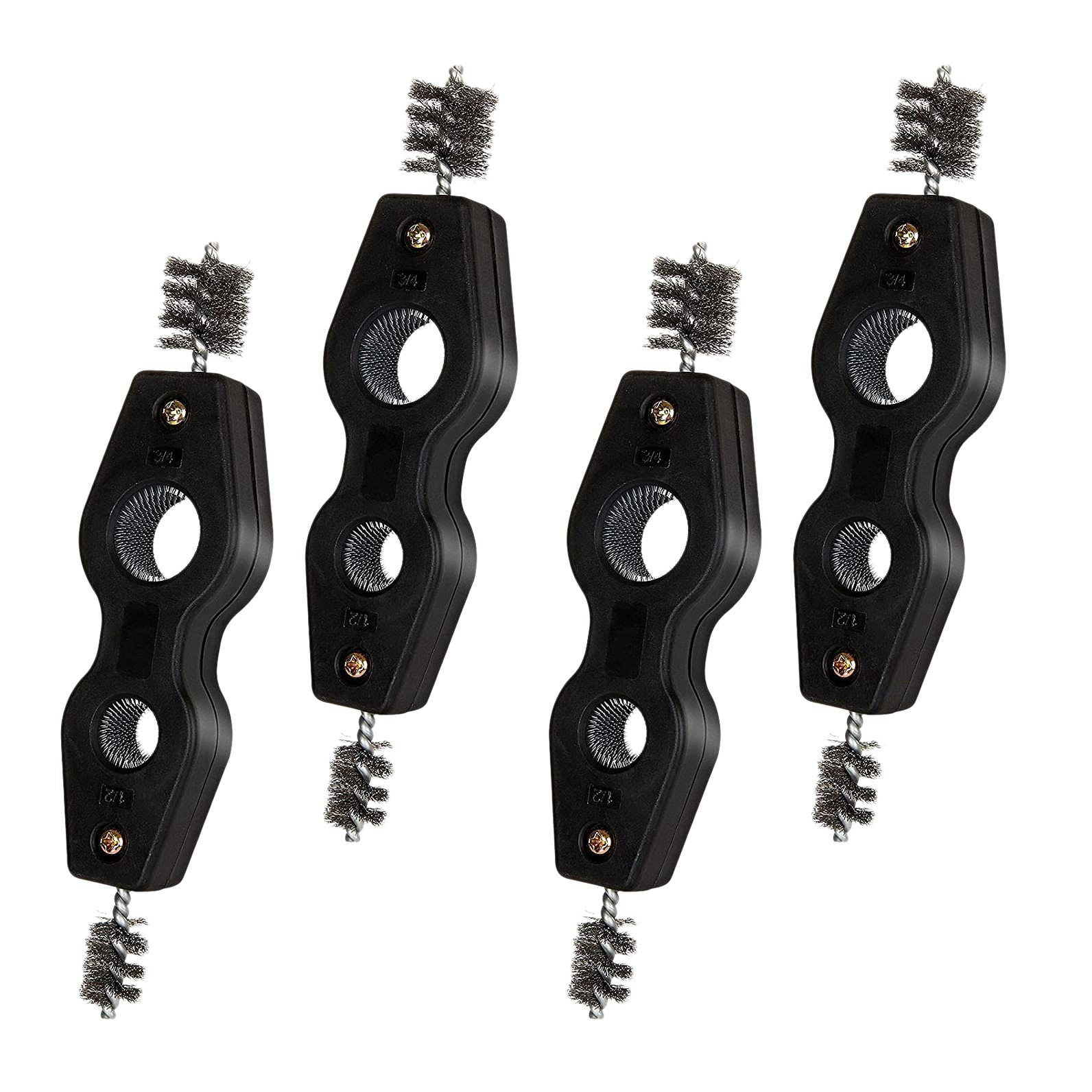 Trjgtas 4Pcs Copper Tubing Brushes, Pipe Cleaning Tool Copper Pipe