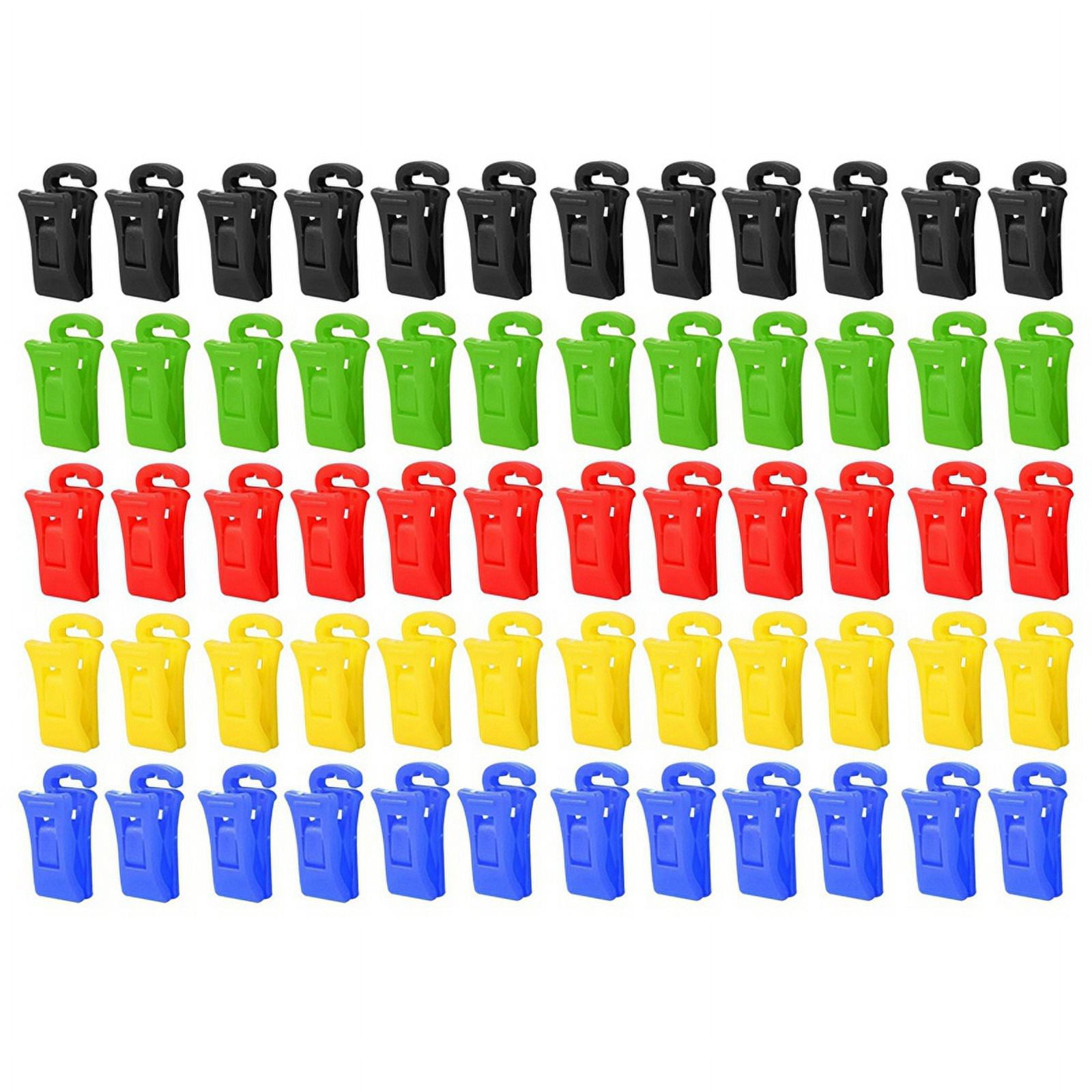 Trjgtas 60 Sock Clips for Washing Machine and Dryer, Sock Clips with Hooks,Sock Holder Washing