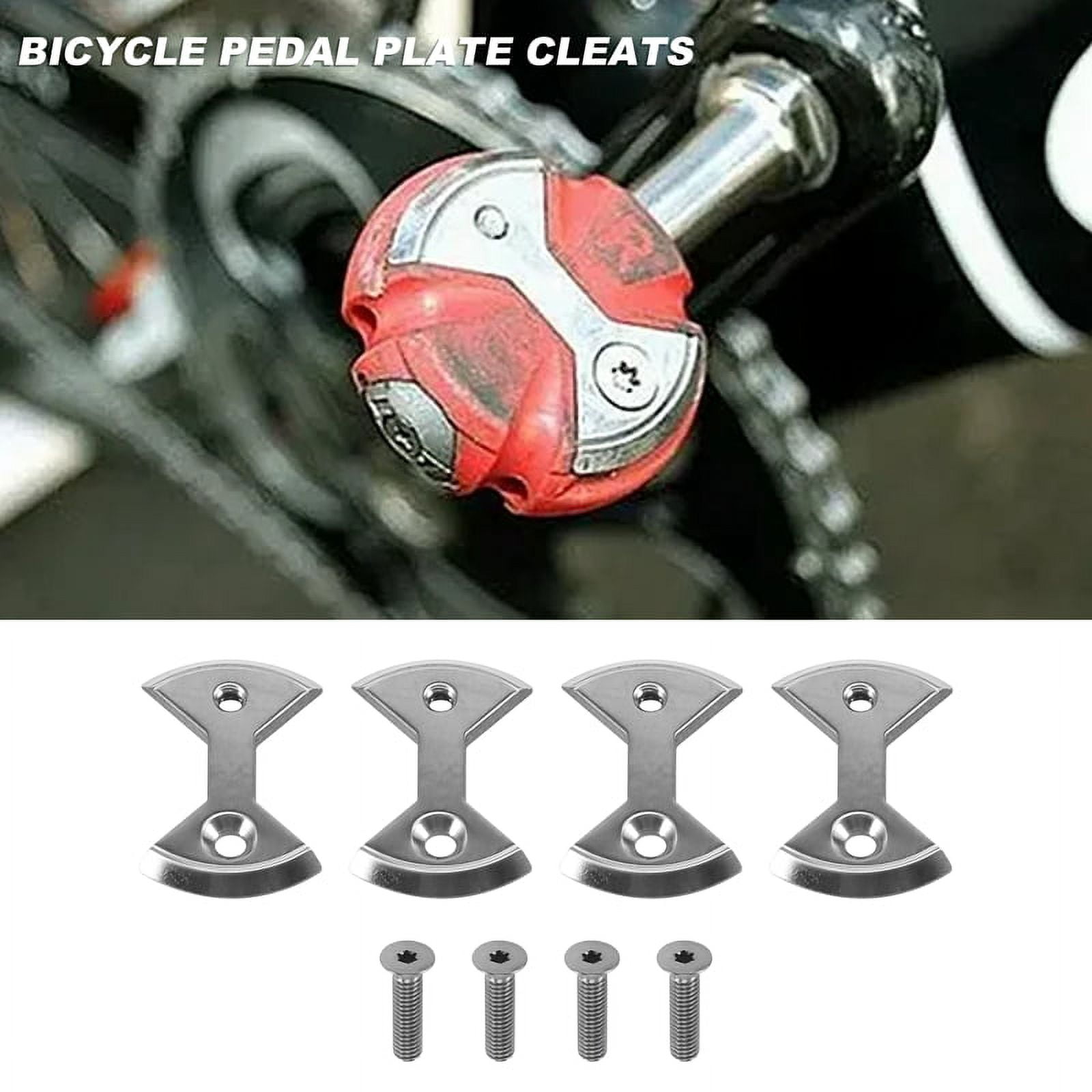 Trjgtas Cycling Pro Titanium Bike Bicycle Pedal Plate Cleats for Zero 4