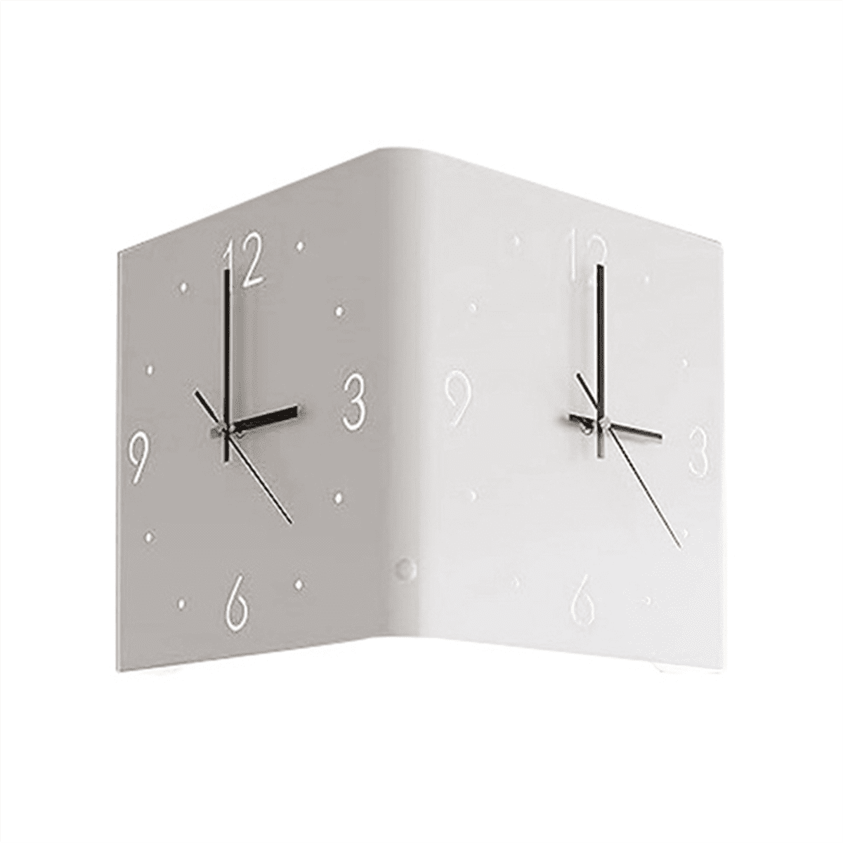 Trjgtas Double Sided Corner Wall Clock, Digital Corner Wall Clock, LED