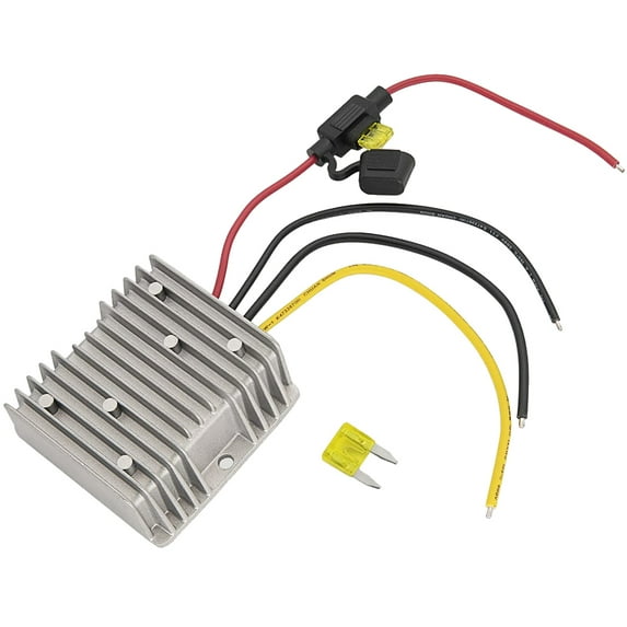 Trjgtas Golf Cart Converter 48V to 12V, 20A 240W Voltage Regulator for Club Car