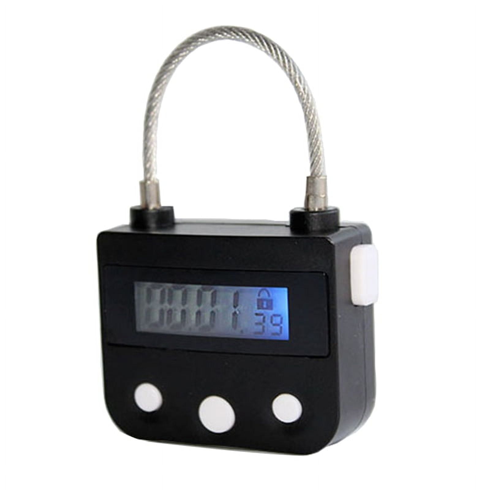 Trjgtas Metal Timer Lock USB LCD Display Metal Electronic Rechargeable