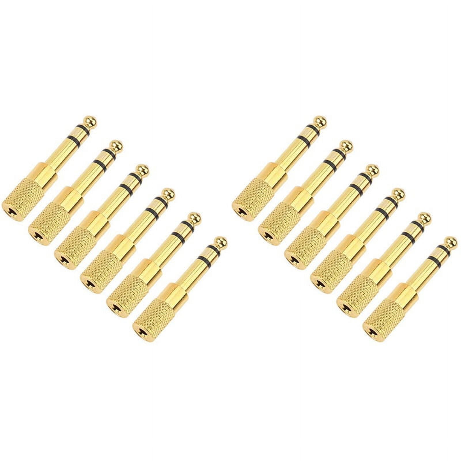 Trjgtas Quarter Inch Adapter, 6.35mm (1/4 Inch) Male to 3.5mm (1/8 Inch