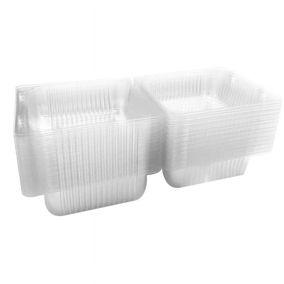 Trjgtas Single Individual Clear Cake Boxes (100 Count)