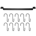 thumbnail image 1 of Trjgtas Wall Mount 435mm Iron 10-Hook Pot Rack, 1 of 8
