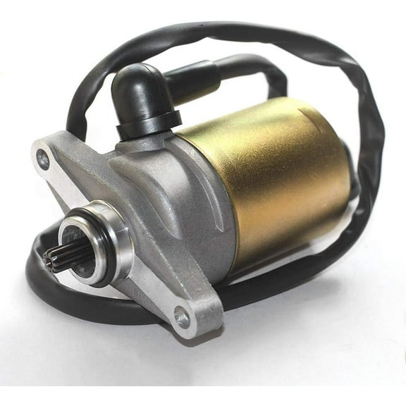 Trkimal 10 Teeth Starter Motor with Wire Cable for GY6 49cc 50cc Scooter 139QMB Moped ATV Go Karts TAOTAO SUNL ROKETA TANK BAJA