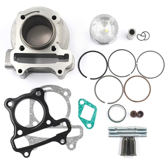 Trkimal Performance Upgrade Big Bore Cylinder Kit GY6 80cc 47mm for GY6 49cc 50cc 139QMB ATV Scooter Moped Go Kart