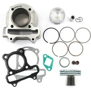 Trkimal Performance Upgrade Big Bore Cylinder Kit GY6 80cc 47mm for GY6 49cc 50cc 139QMB ATV Scooter Moped Go Kart
