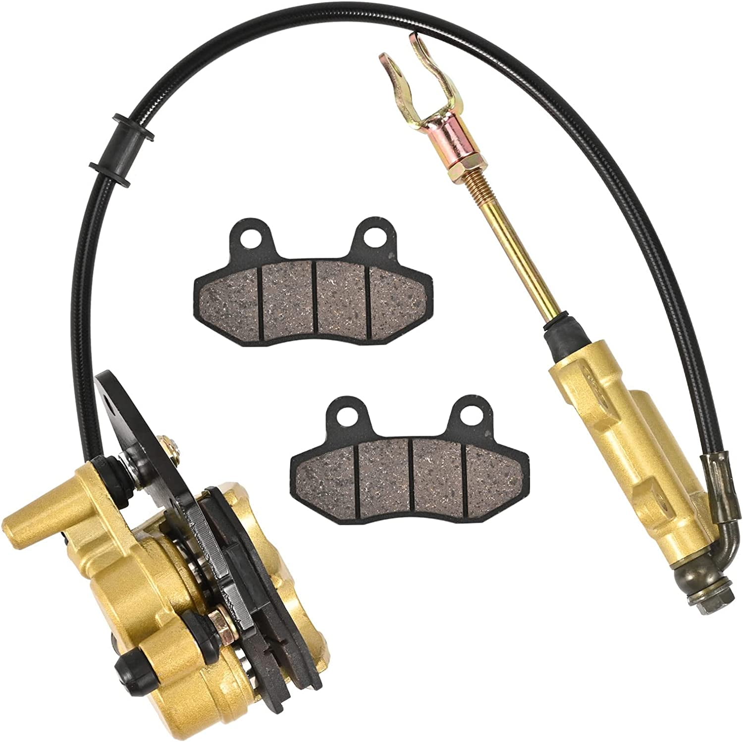 Trkimal Rear Foot Disc Brake Master Cylinder Assembly for Chinese ATV Apollo Atomik Ssr Pit Dirt Bike Buggies Go kart 50cc 70cc 90cc 110cc 125cc (A Rear Master Cylinder)