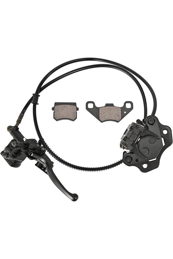 Rear Hand Hydraulic Disc Brake Master Cylinder Caliper Assembly with Brake Pads for Chinese ATV Quad TaoTao Sunl Roketa NST Cool sport 50cc 70cc 90cc 110cc 125cc