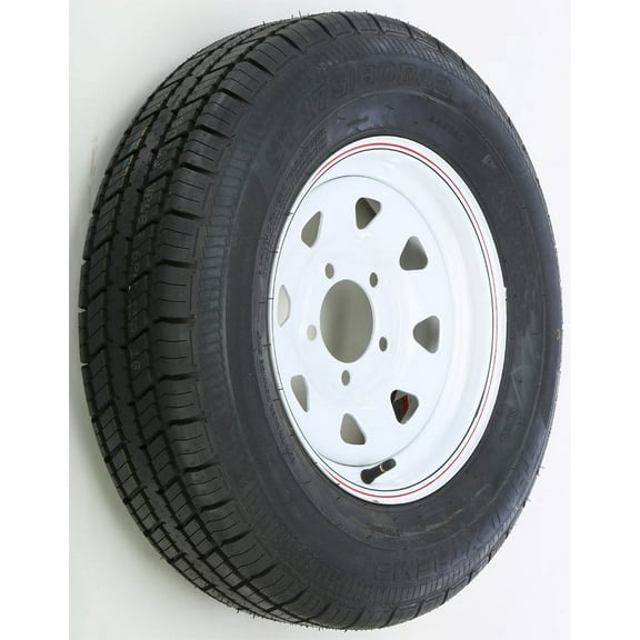 Trlr Tire/Rim Assy White 13X4.5 5 On 4.5/175-80R13 C