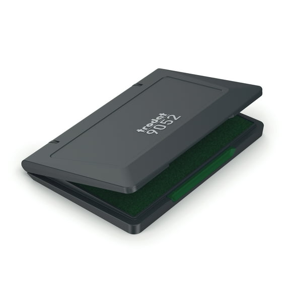 Trodat Stamp Pad 9052, Green Ink, for Hand Stamps – Size 2.75" x 4.5" (110 x 70mm)