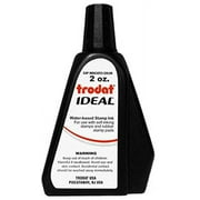 Trodat AS-TRO52734 Ideal Premium Replacement Ink for Use with Most Self Inking and Rubber Stamp Pads, 2 oz, Black