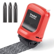 Trodat ID Protector+ Ink Roller   Identity Theft Protection Roller Stamp with Integrated Box & Letter Opener 3in1   incl. 3 Refill Inks