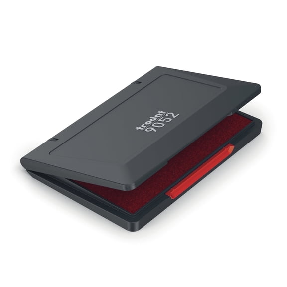 Trodat Stamp Pad 9052, Red Ink, for Hand Stamps – Size 2.75" x 4.5" (110 x 70mm)