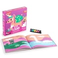 thumbnail image 1 of Trodat Pixel Stamp Fantasy - The combination of Pixel Art and Stamp by Numbers, 1 coloring book for children, 18 fantasy templates & 6 colorful stamps (purple, green, yellow, orange, pink, black), 1 of 9