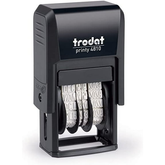 Trodat Printy 4810 Self Inking Date Stamp Pad - GREEN