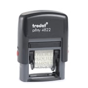 Trodat Small Self-Inking Stamp with Printy 4822 Message Stamp, Red Ink Pad