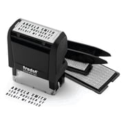Trodat Printy 4912 Self-Inking Do-It-Yourself (DIY) 4 Line Custom Stamp Kit with Black Ink, Impression Size: 3/4” x 1-7/8”