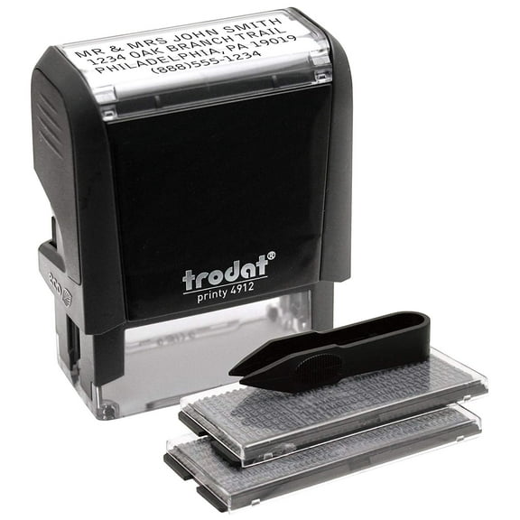 Trodat Printy 4912 Typo Do It Yourself Stamp Kit (Up to 3 Lines)