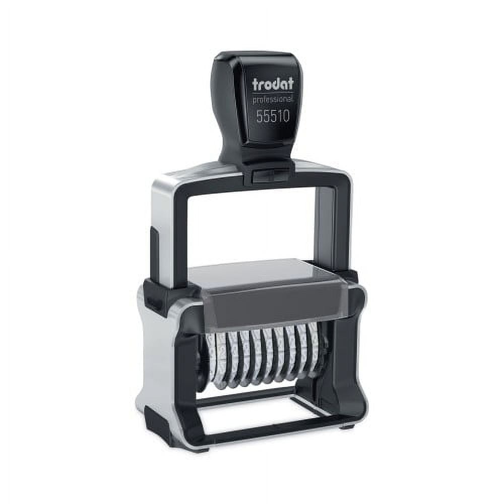 Professional Self-Inking Numberer, Ten Bands/Digits, Type Size: 2, Black Professional Self-Inking Numberer, Ten Bands/Digits, Type Size: 2, Black