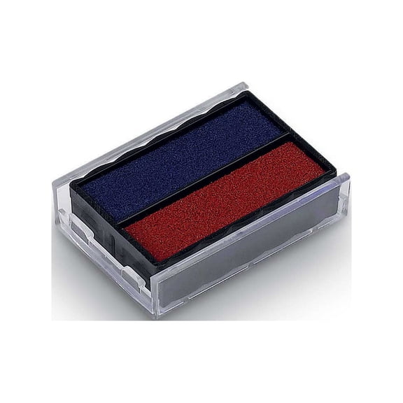 Trodat T4850 Dater Replacement Pad, 3/16 x 1, Red/Blue