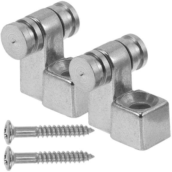 LABSERRON Guitar String Fixator Metal Guitar String Trees Silver 2 Sets 0.4x0.4in
