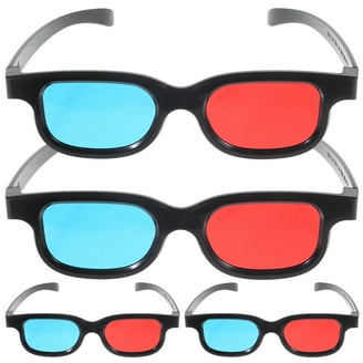 Heldig 3D Glasses Clip-on 3D Anaglyph Glasses for Spectacle