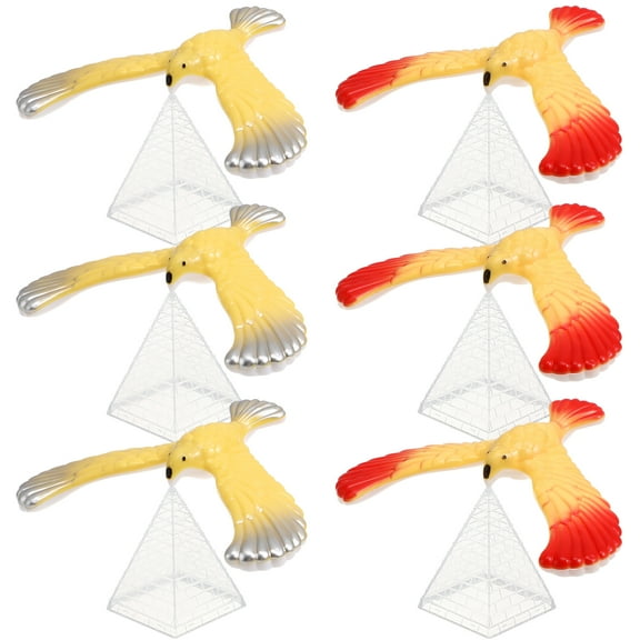 Troglfold Balancing Eagle 6pcs Birds Balancing Novelty Trick Party,5.12"X3.54"X0.31"