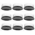 thumbnail image 1 of Troglfold Cake Boxes 10pcs Round Cake Carriers Boxes Clear Lids Round Cake Boxes Reusable Plastic Cake Round Container,9.45"X9.45"X3.54", 1 of 10