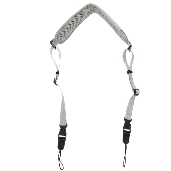 LABSERRON Wide Strap Adjustable Camera Strap Nylon Light Grey 1Set