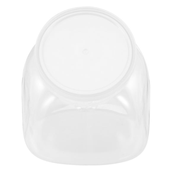 Troglfold Candy Jar Plastic Candy Jars Clear Plastic Jars with Lids Countertop Display Containers 1500ml,5.91"X5.71"X5.51"