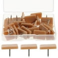 thumbnail image 1 of Troglfold Chair Glides Furniture Glides Nail on Floor Protectors (30pcs),0.67"X0.47"X0.43", 1 of 10