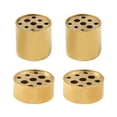 thumbnail image 1 of Troglfold Delicate Incense Decors 4pcs Copper Round Incense Holders - Golden,0.79"X0.79"X0.79", 1 of 11