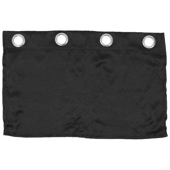 Troglfold Door Curtain Short Blackout Curtain Sunproof Thermal Insulated Soundproof Valance (Black),29.13"X18.11"X0.04"