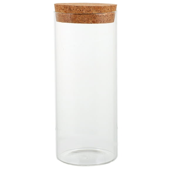 Troglfold Message Bottles Empty Glass Bottles with Cork Stopper Dry Goods Storage Container Vial Jars,6.89"X2.76"X2.76"